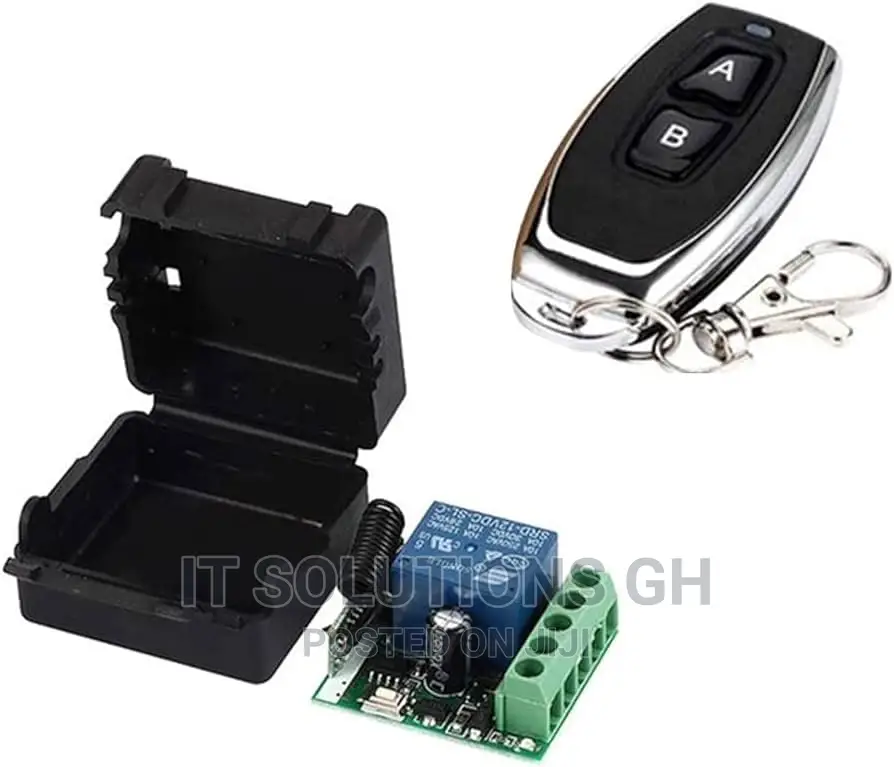 433mhz 12V 2 Channel Relay Module Wireless With RF Remote Co
