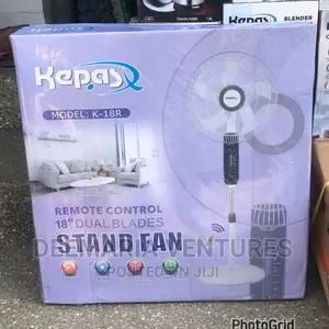 Kepas 18 Inches Remote Control Dual Blades Standing Fan