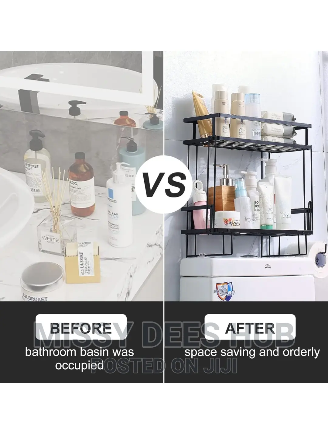 2 Tier Over - The- Toilet Storage Rack
