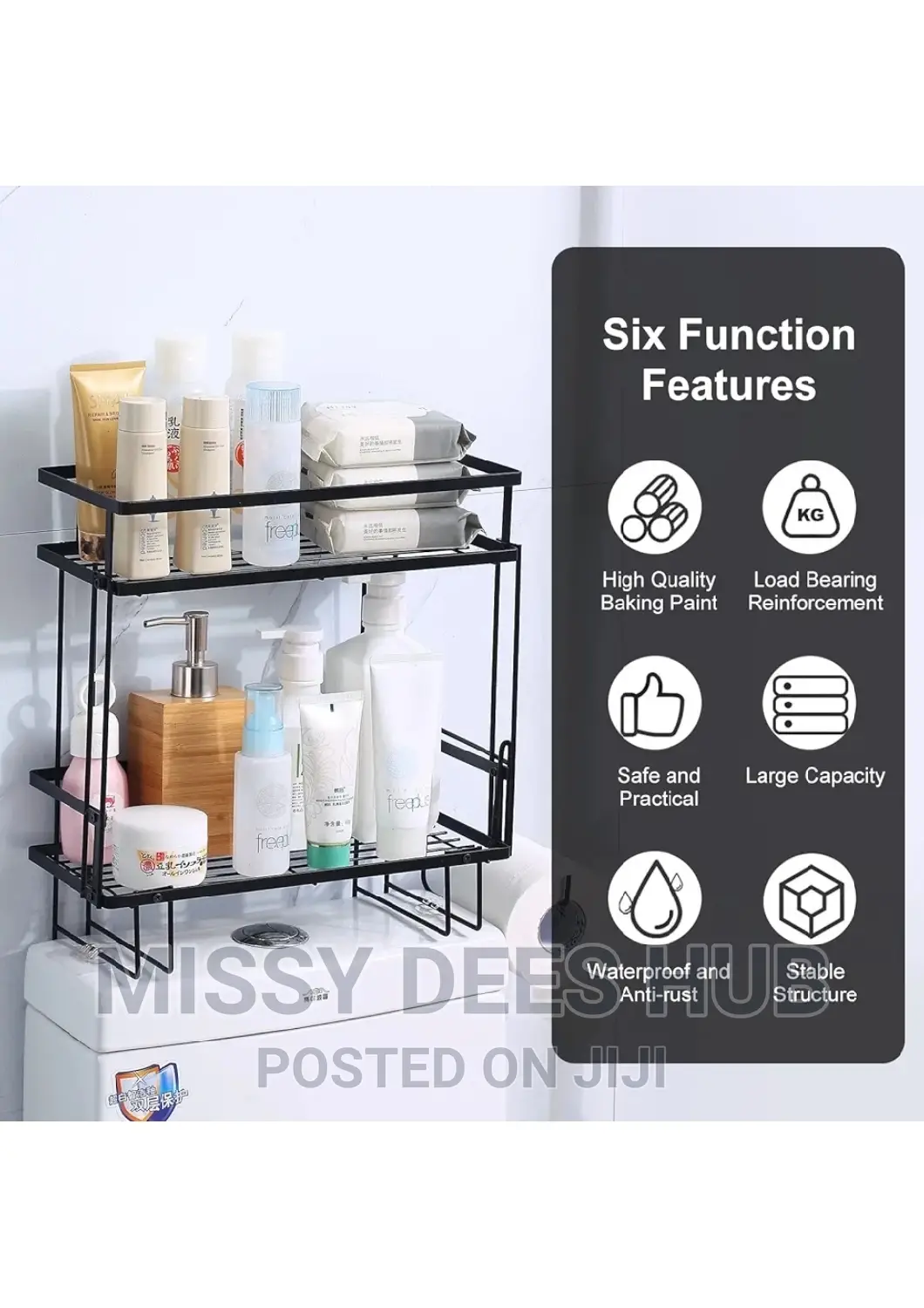 2 Tier Over - The- Toilet Storage Rack