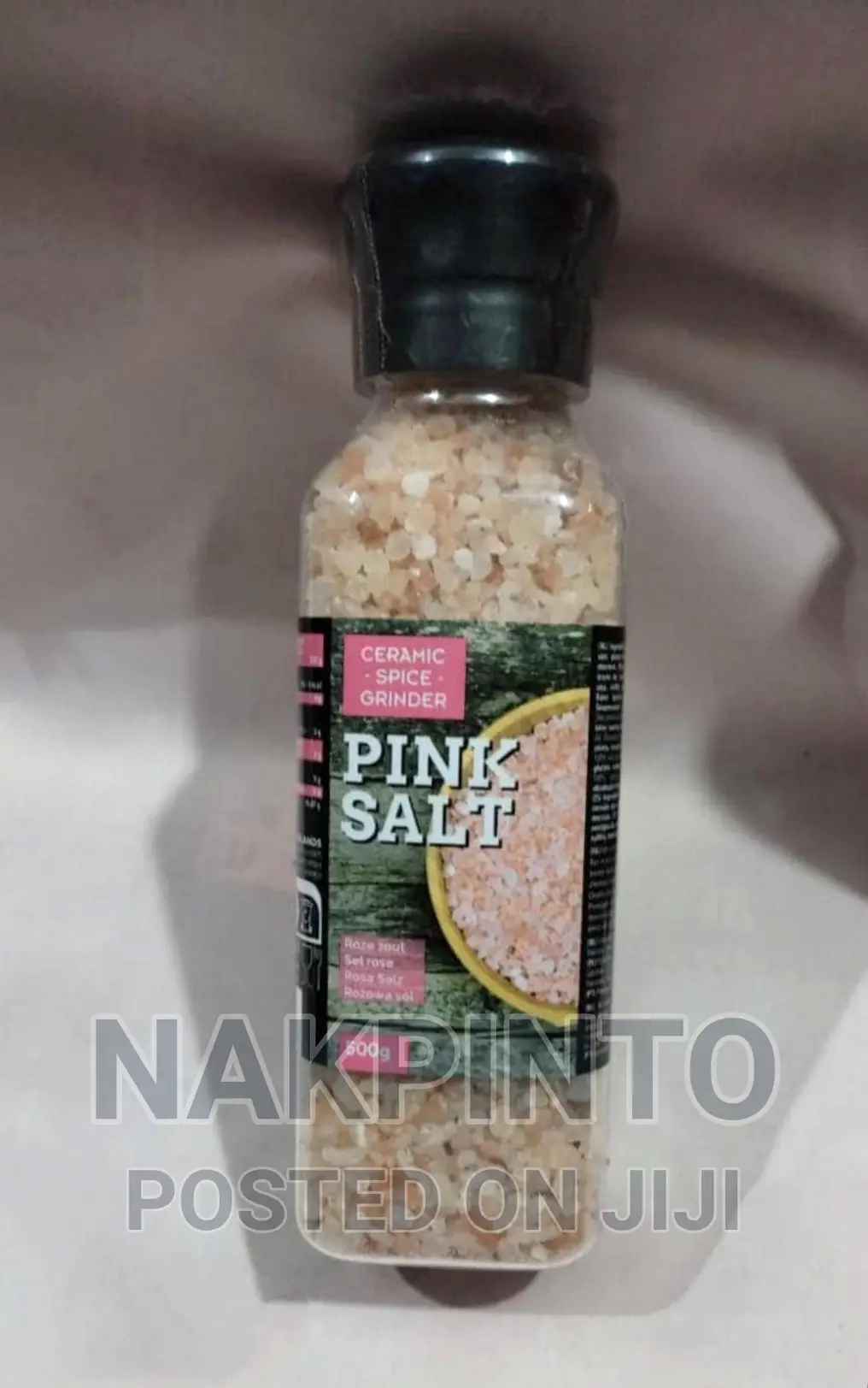 Pink Salt ( in Ceramic Spice Mill )