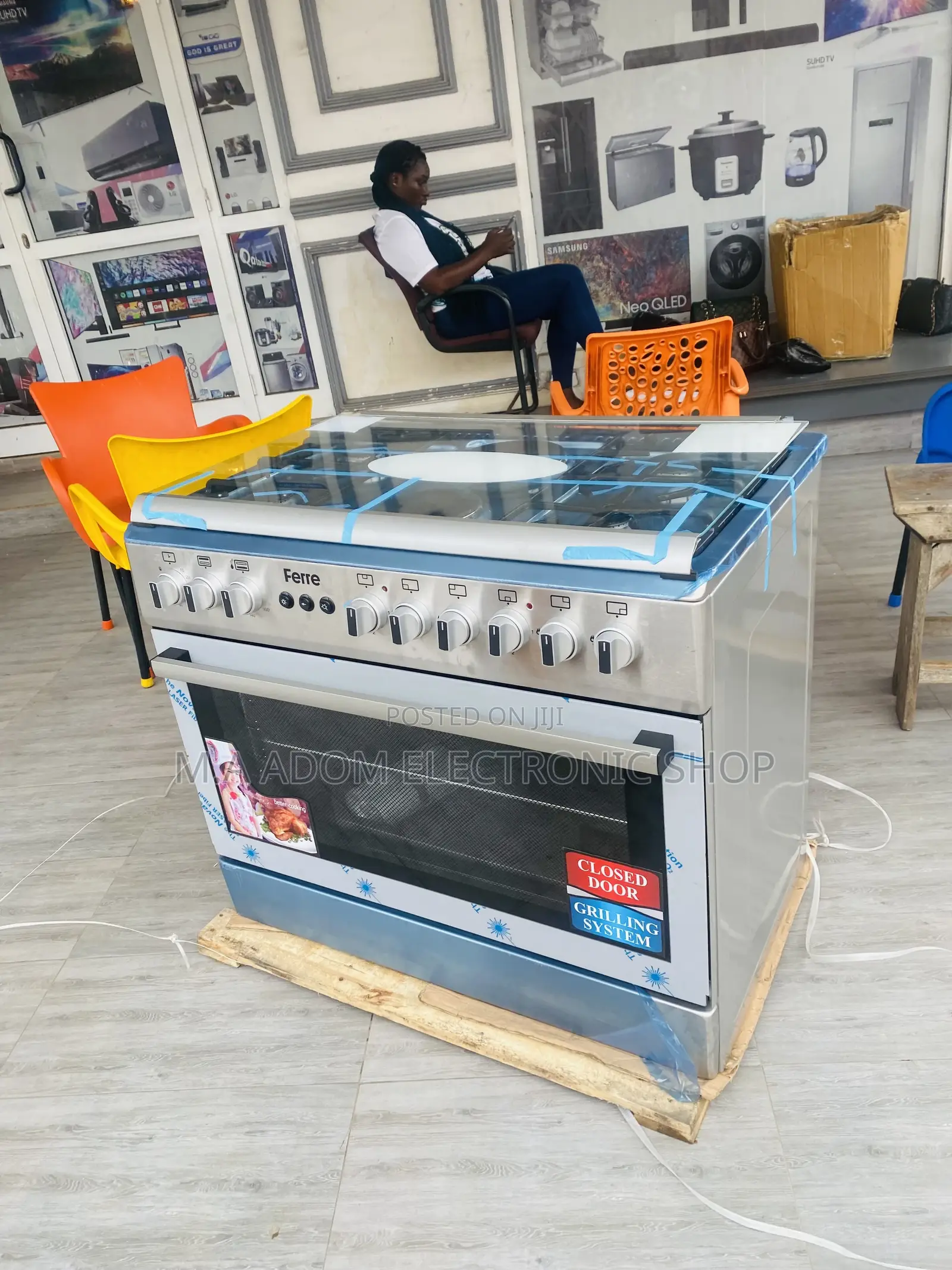 Anti-Rust Ferre 4 Gas Burner + 2 Electric Cooker(60x60) 