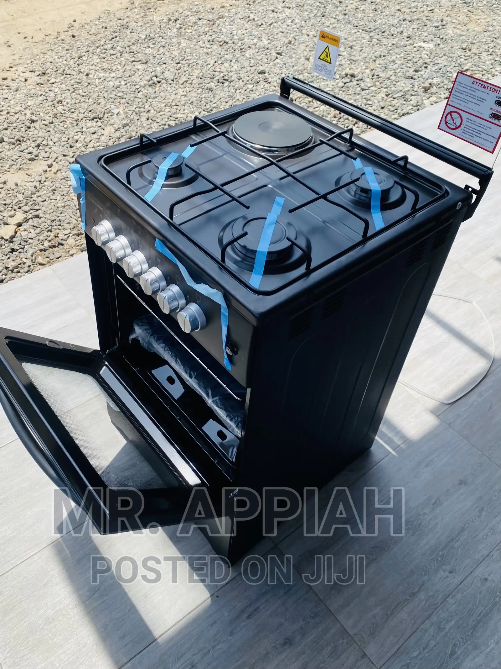 Convenient Volcano 3 + 1 Electric Cooker(Black)With Oven
