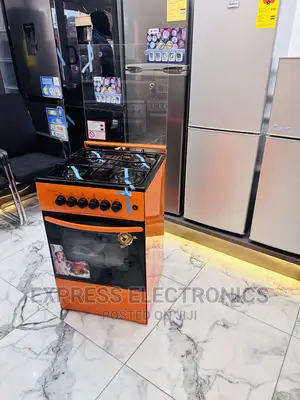 Extra Morden Gas Cooker Oven Orange 4burner Oven Grilll