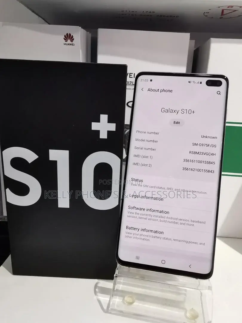 New Samsung Galaxy S10 Plus 128 GB Black