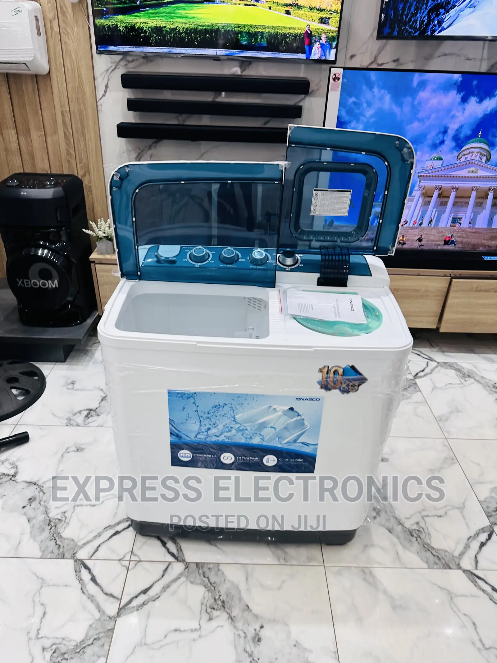 Look Very Stylish 10kg Topload Twintub Nasco Washing Machine