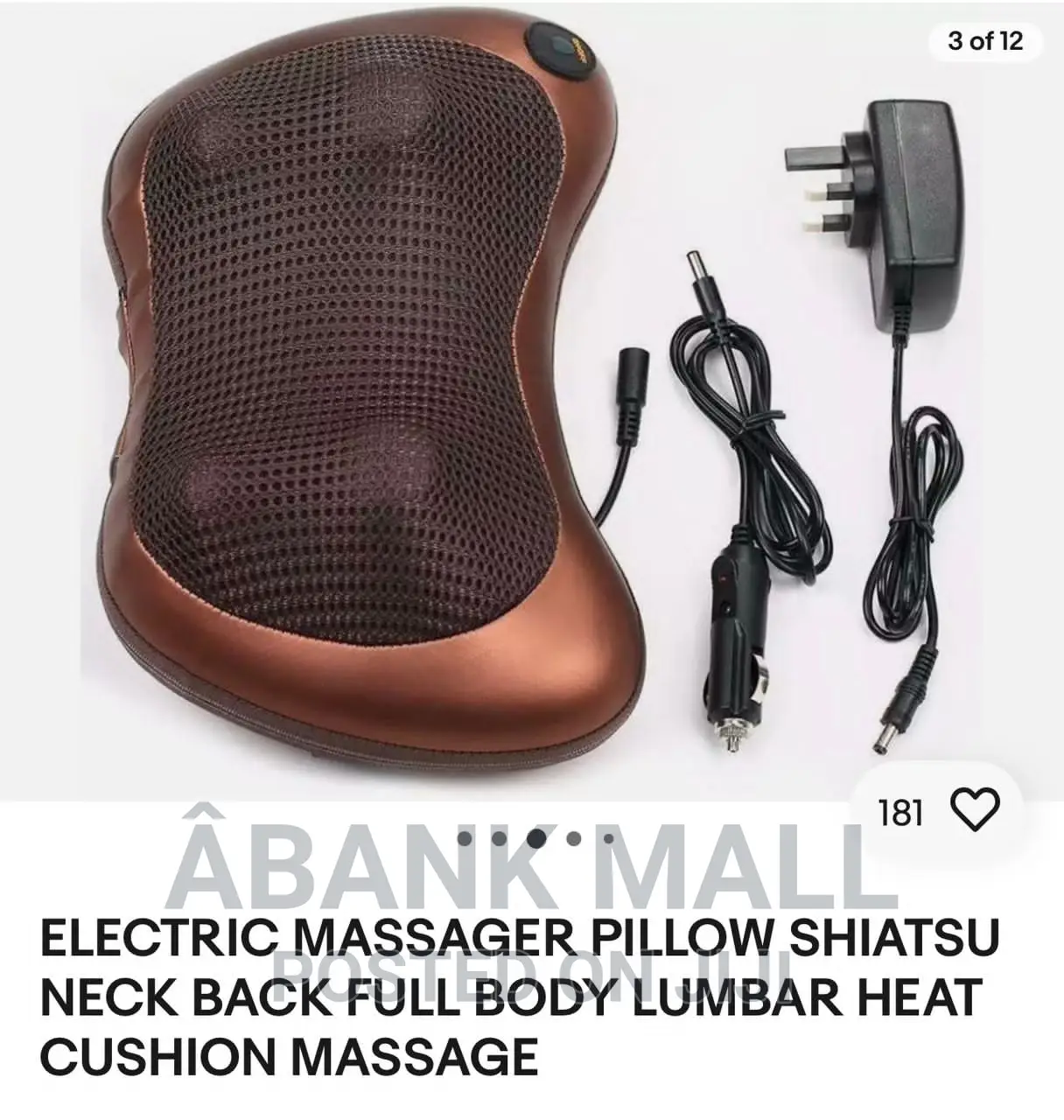 Electronic Massager Pillow
