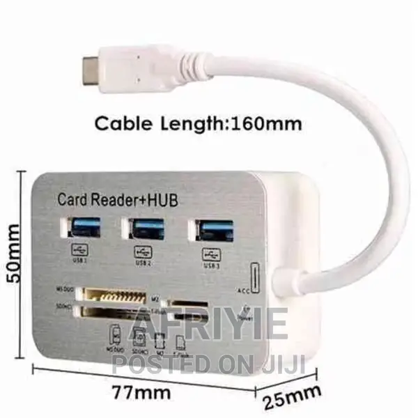 Card Reader + USB3.1 HUB - 3 Ports