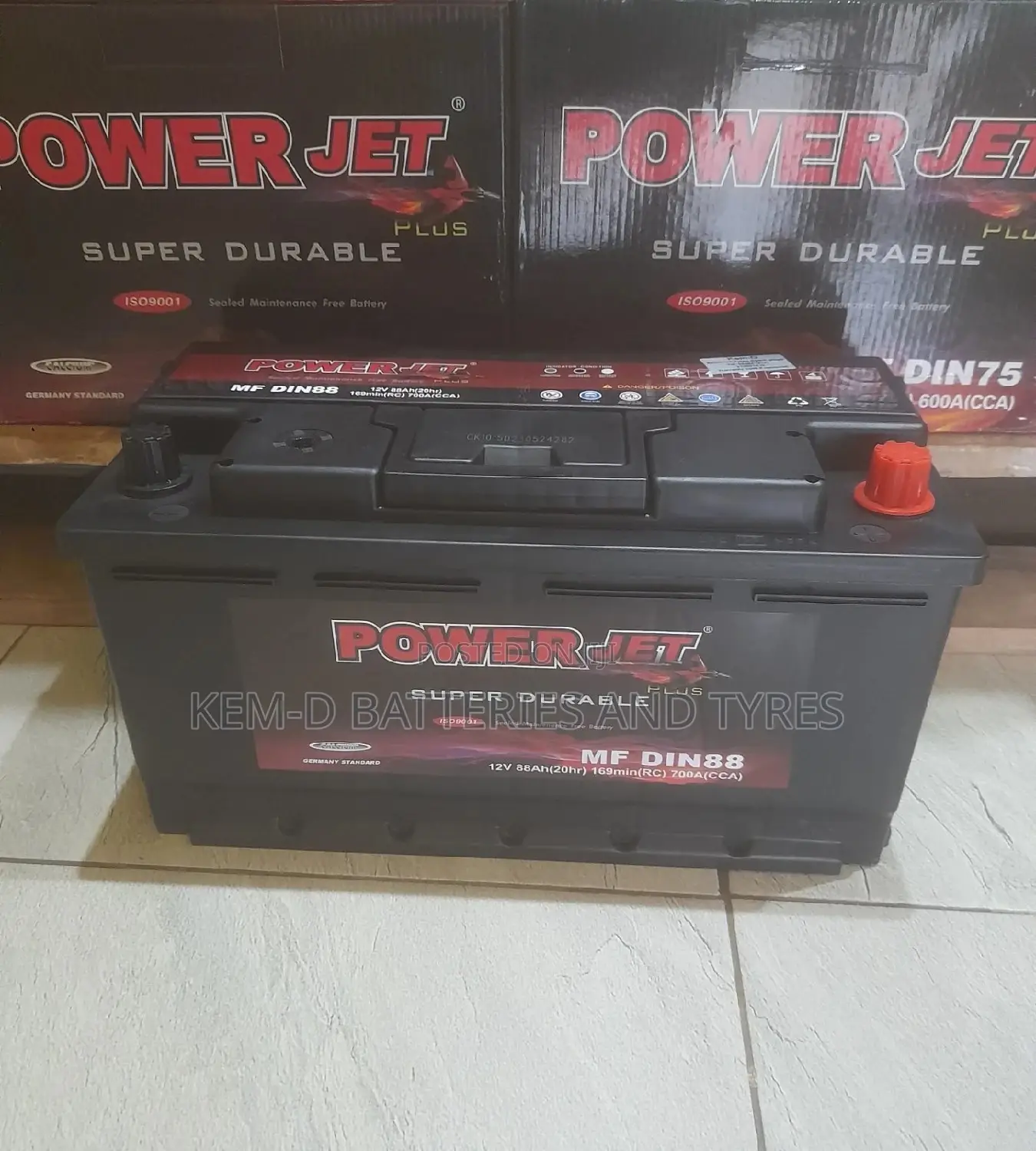 17 Plates Powerjet Battery - 88ah