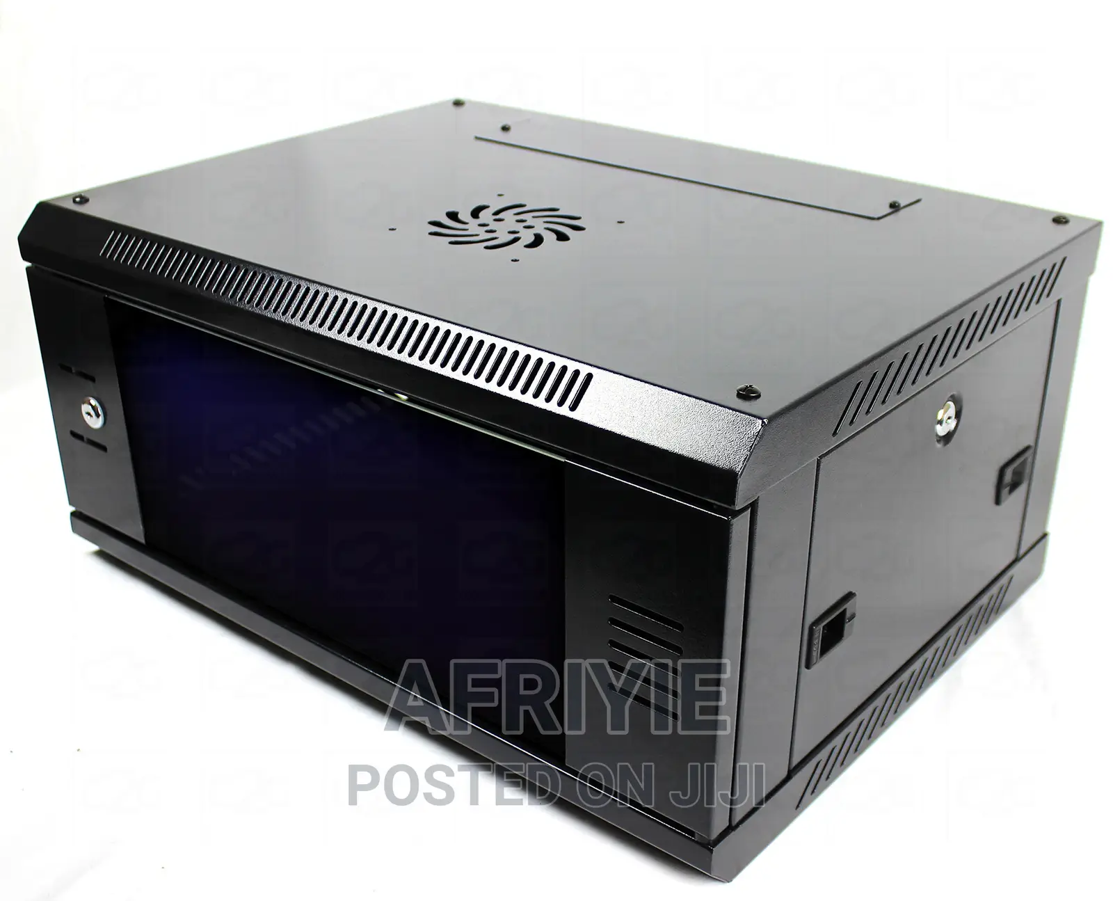 4u 19" 450mm Black Network Cabinet Data Comms Wall Rack