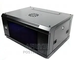4u 19" 450mm Black Network Cabinet Data Comms Wall Rack