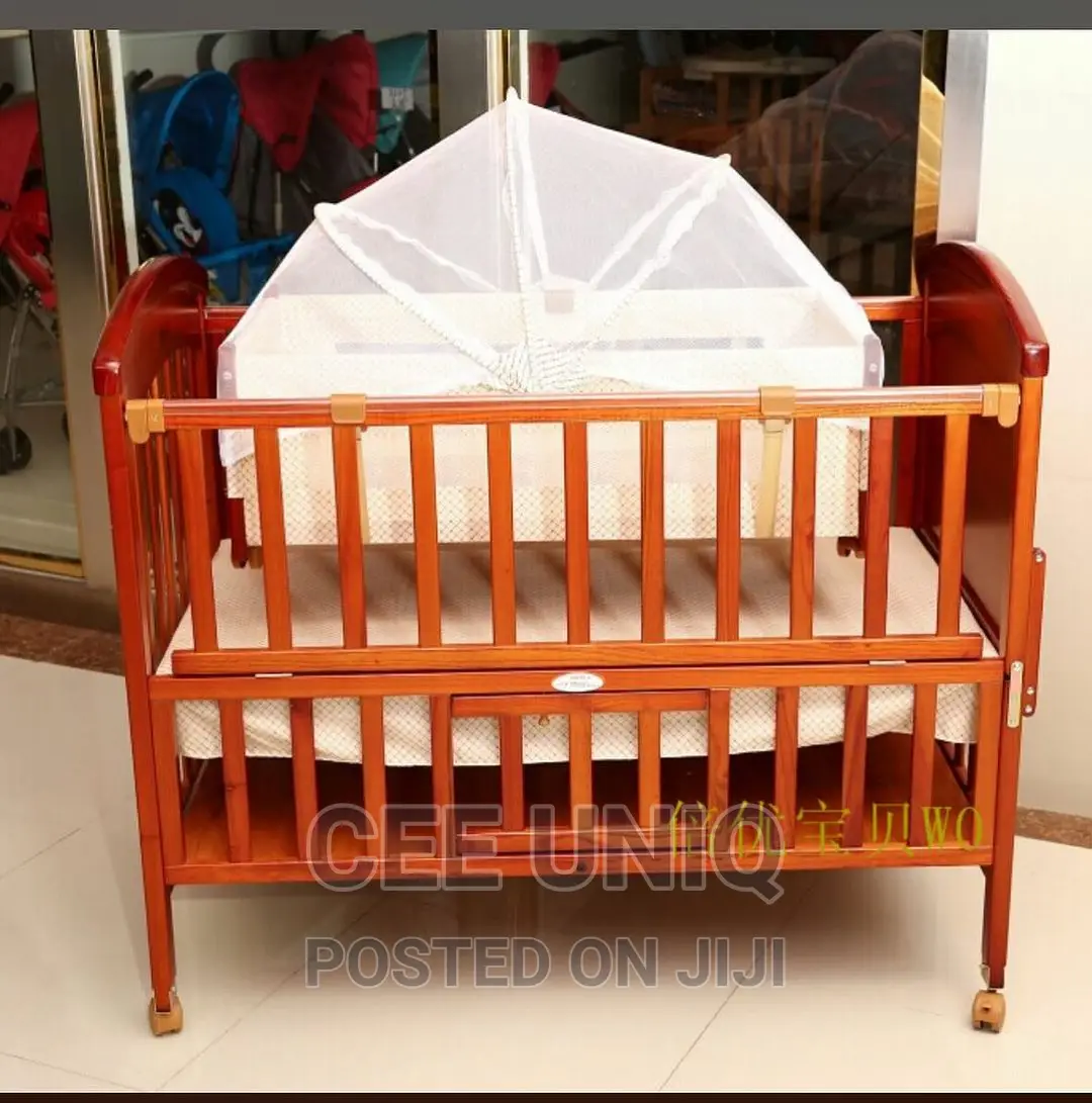 2 in 1 Baby Cot With Drawer