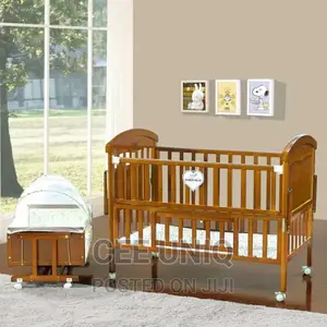 2 in 1 Baby Cot With Drawer