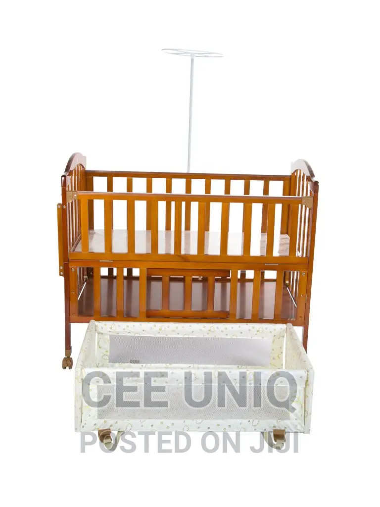 2 in 1 Baby Cot With Drawer