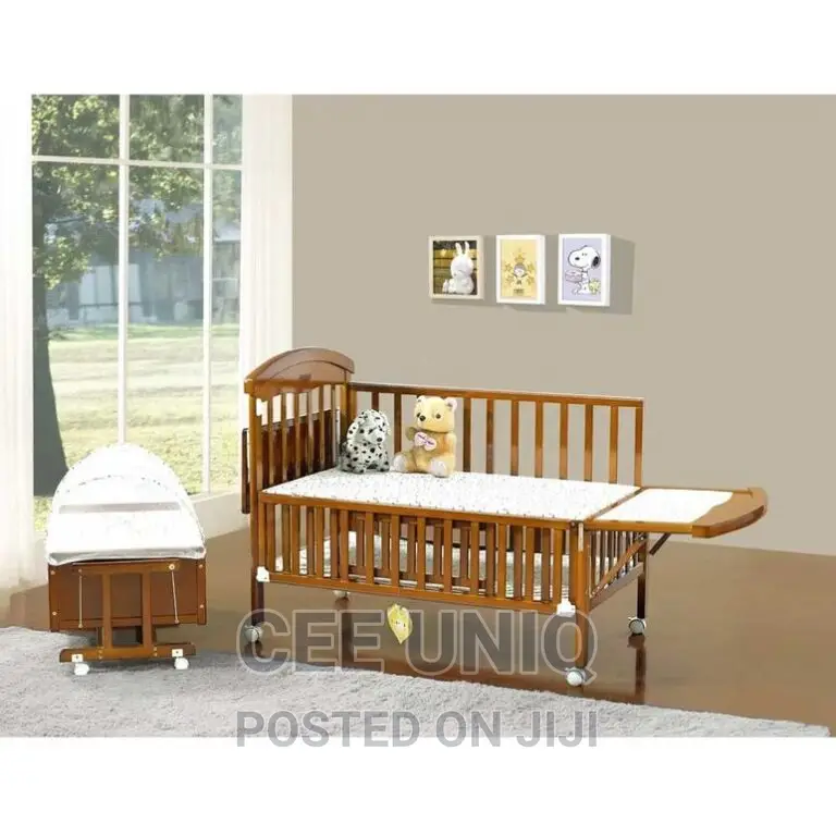 2 in 1 Baby Cot With Drawer