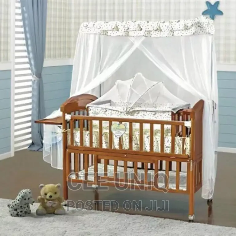 2 in 1 Baby Cot With Drawer