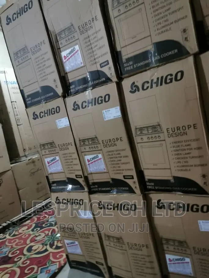 Chigo 50x50// 4br Gas Cooker Top Brand New