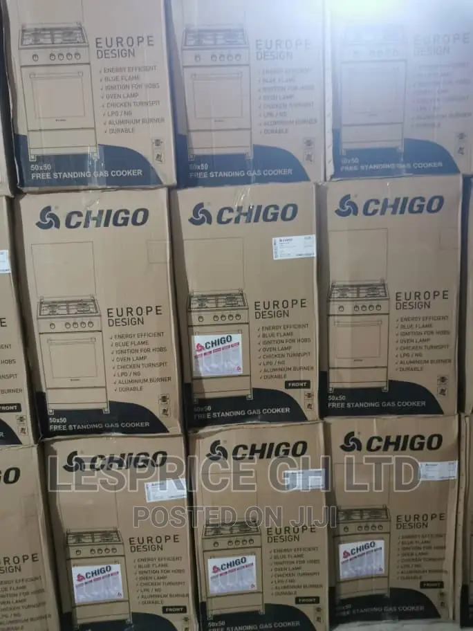 Top Brand ~Chigo 50x50 4br Gas Cooker