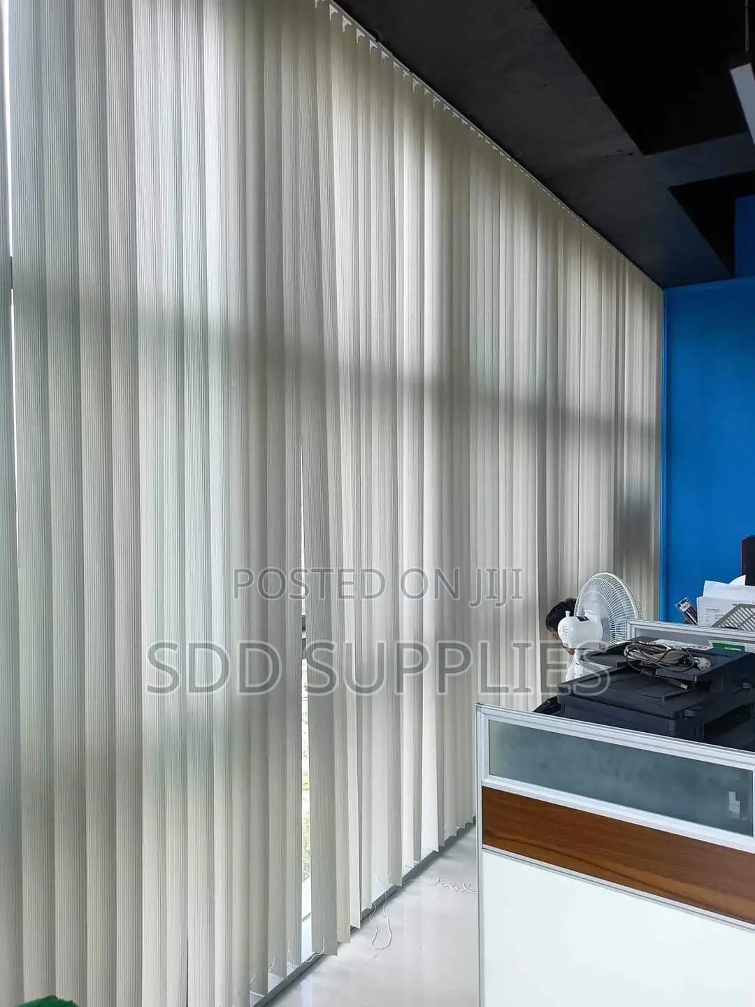 Executive Long Customized Office Vertical Blinds