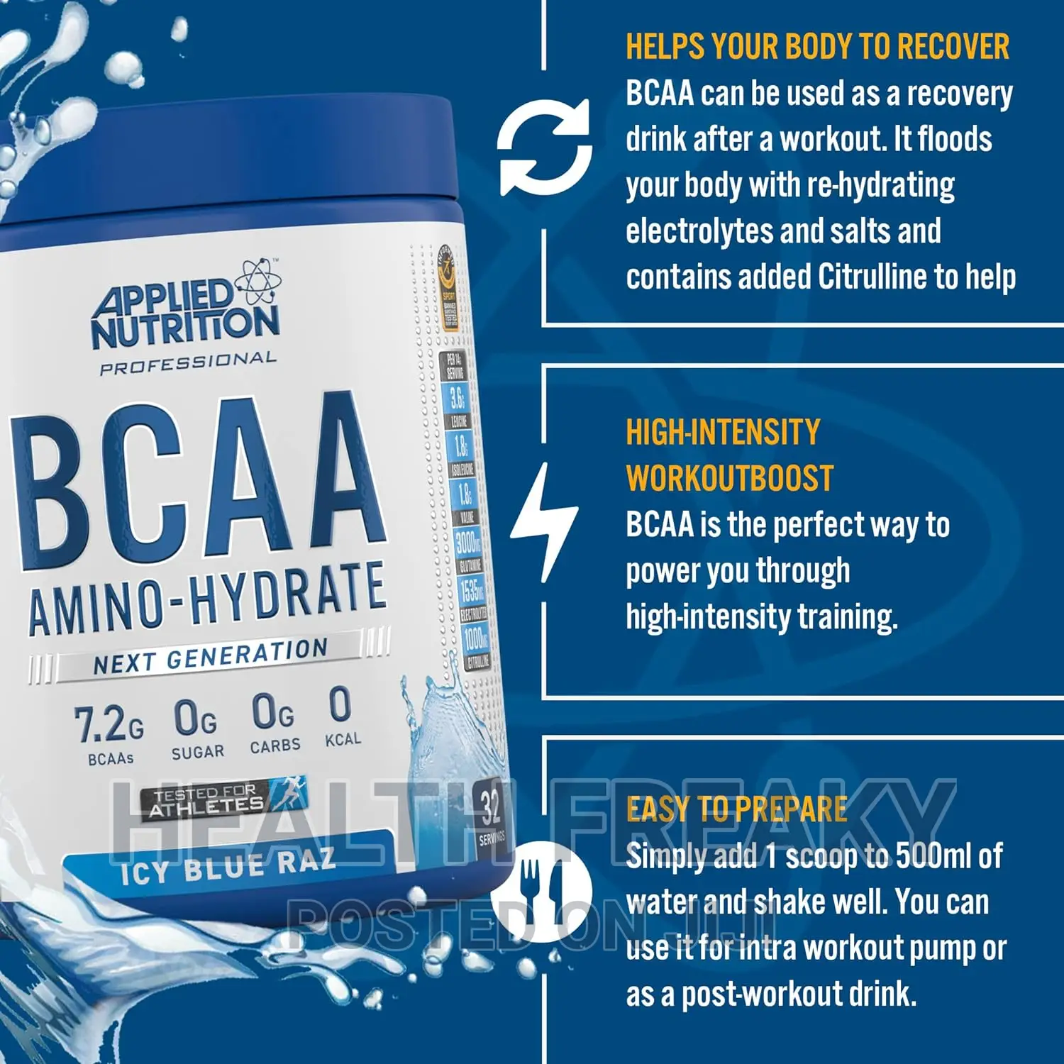 Bcaa Amino Hydrate Muscle Fuel Energy Recovery Growth