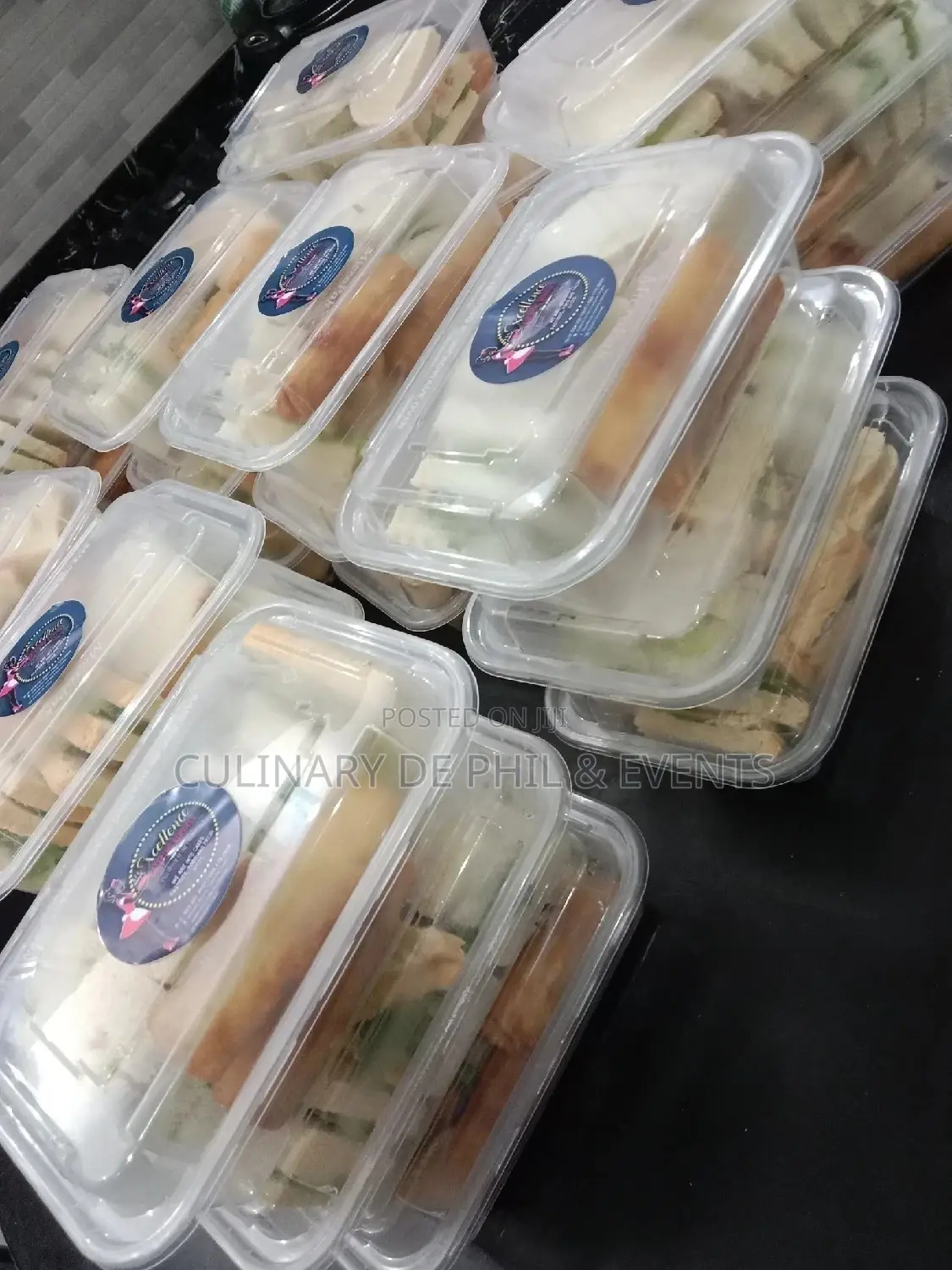 Sandwich and Spring Rolls