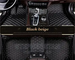 4d High Quality Brown Luxury Leather Car Floor Mat Carpet