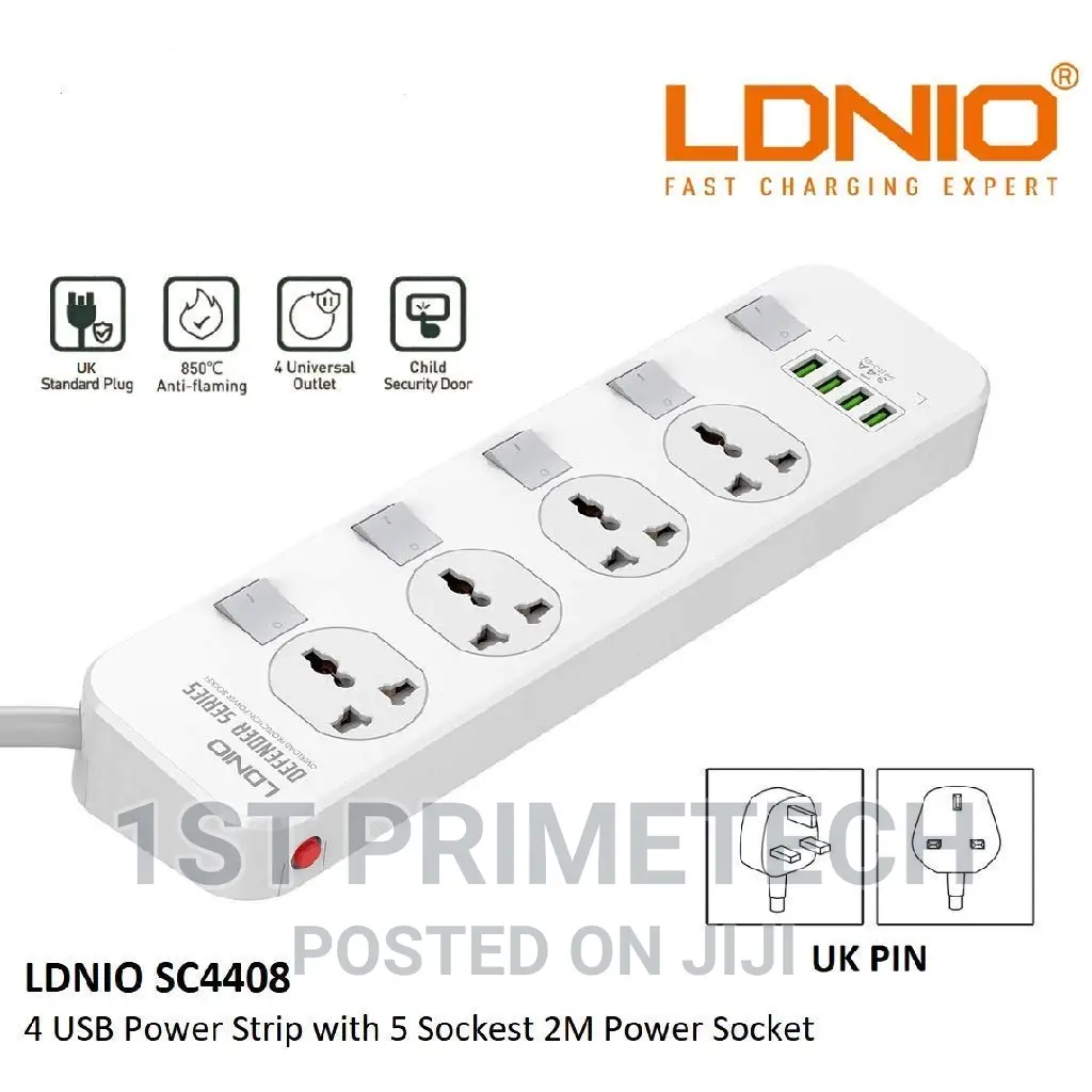 Ldnio Extension Board With Usb Ports(Sc4408)