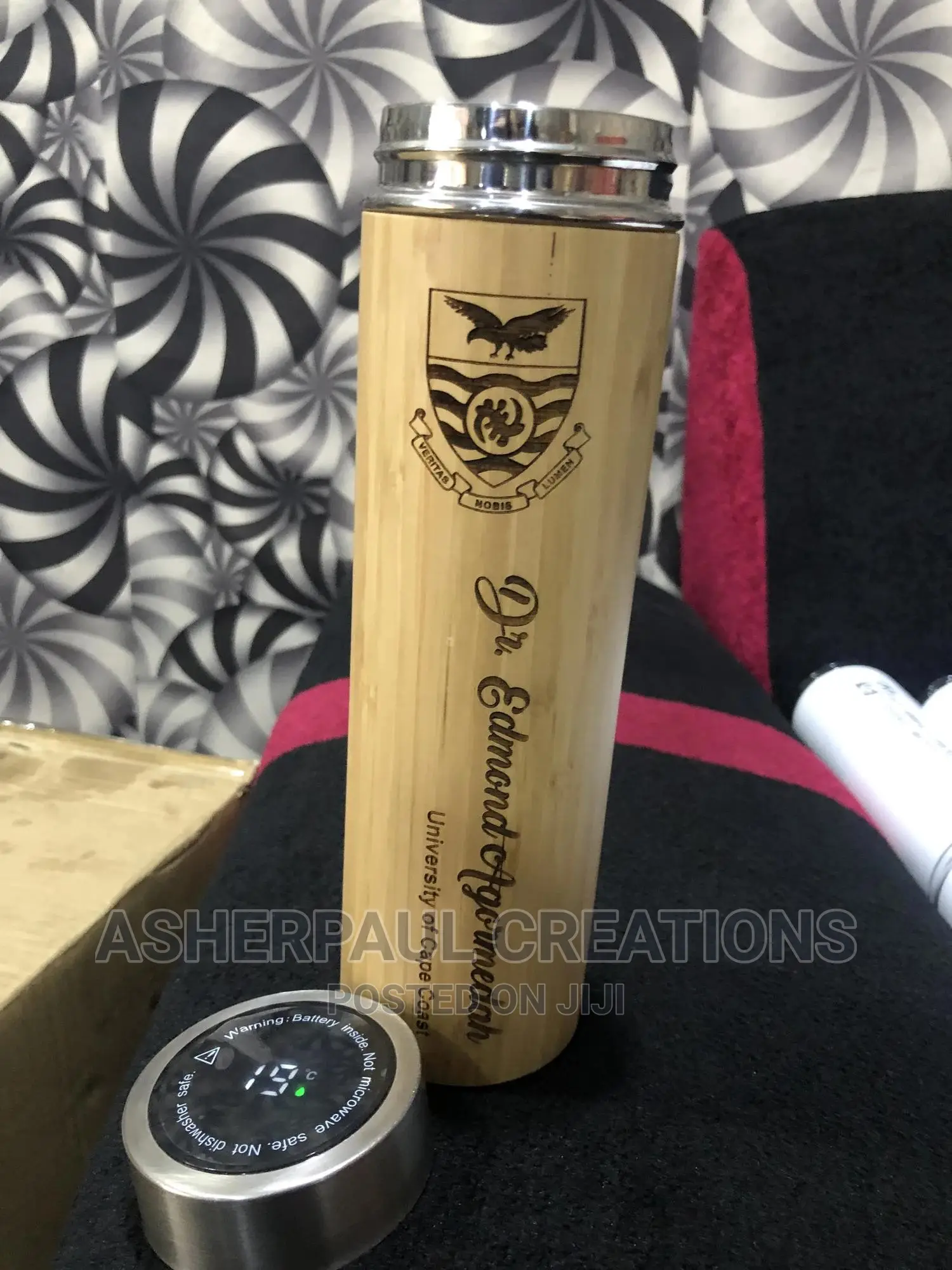Customize Bamboo Flask And Bamboo Book With Pen