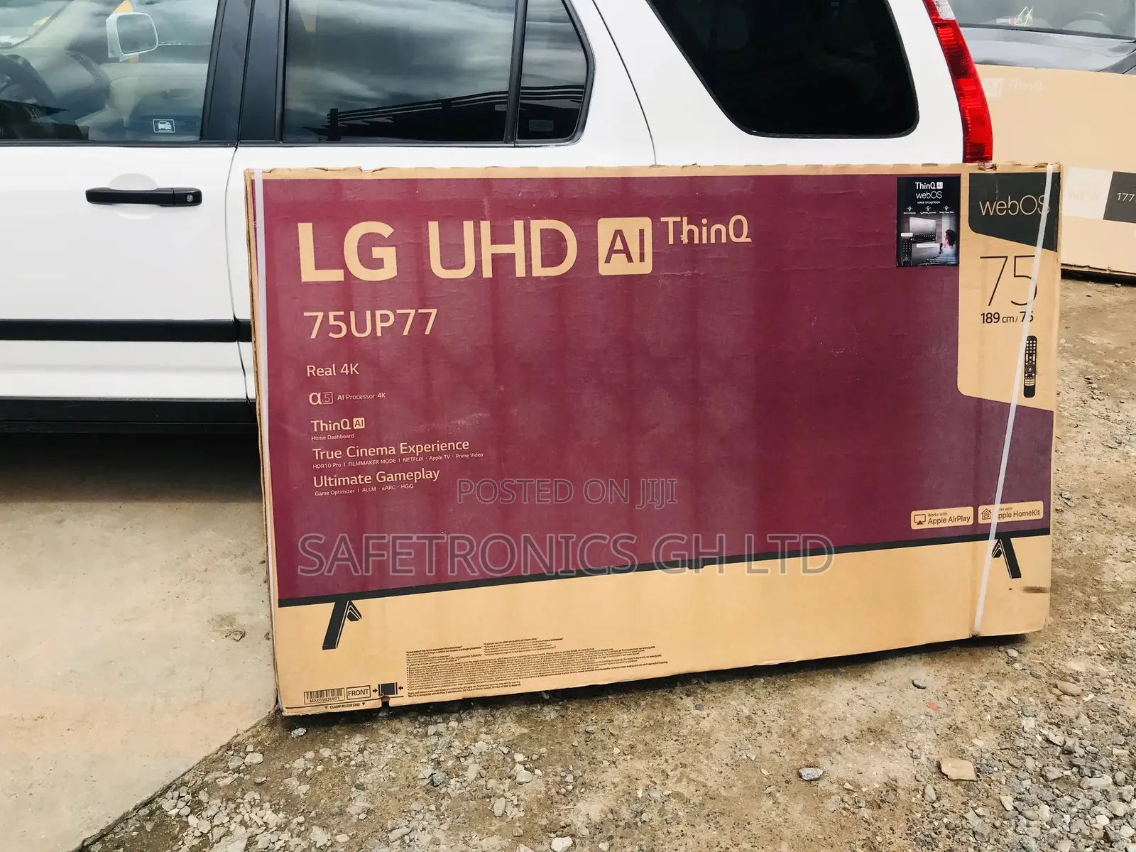 Real UP77 UHD Crystal Smart 75 Inches Glossy  Lg Tv 