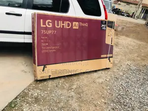 UP77 Black UHD 75 Inches Crystal Lg Glossy LED Smart Tv 