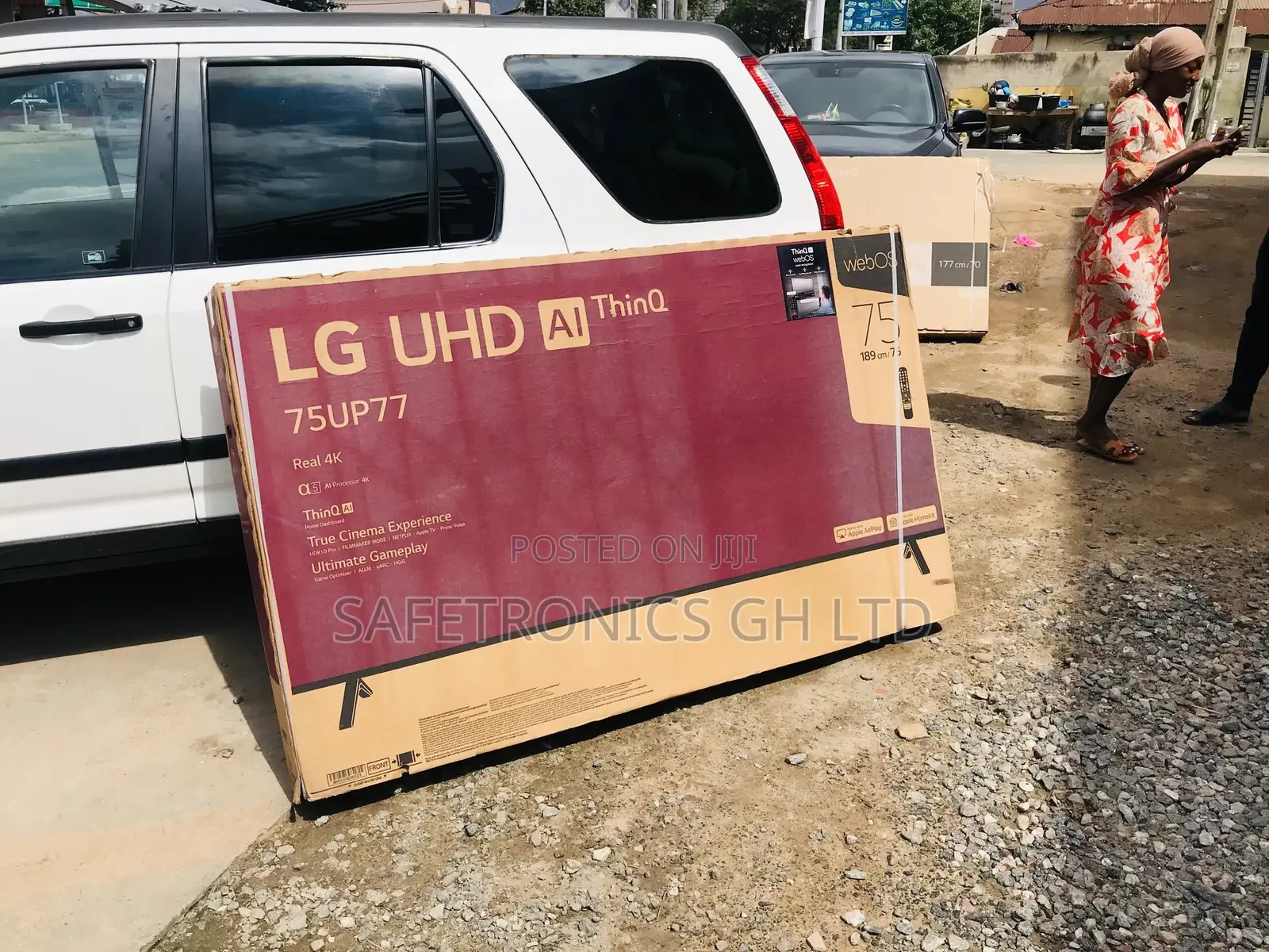 Best 75 Inches LED Glossy UHD Crystal UP77 Lg Smart Tv. 