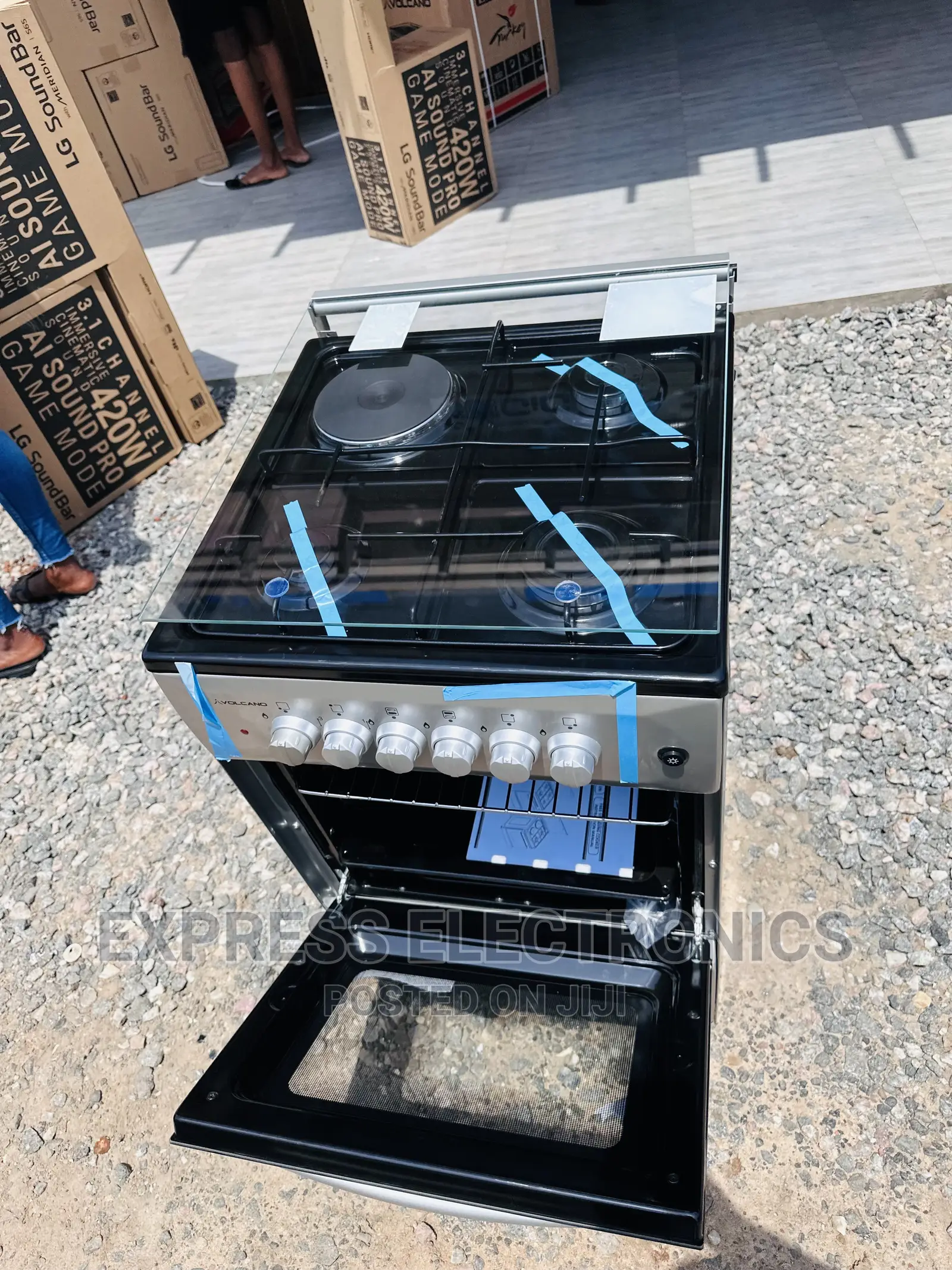 Quick Cooker With Stove 3-1 Grey