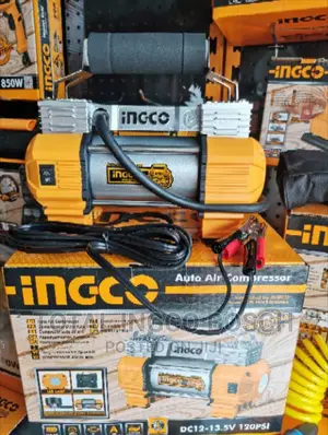 Auto Air Compressor (Can Use Car Battery to Power)
