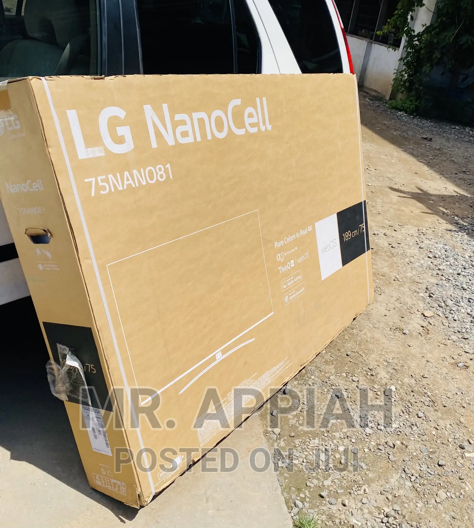 Original LG 75NANO81 75 Inch Ultra HD Smart Tv(Black) 