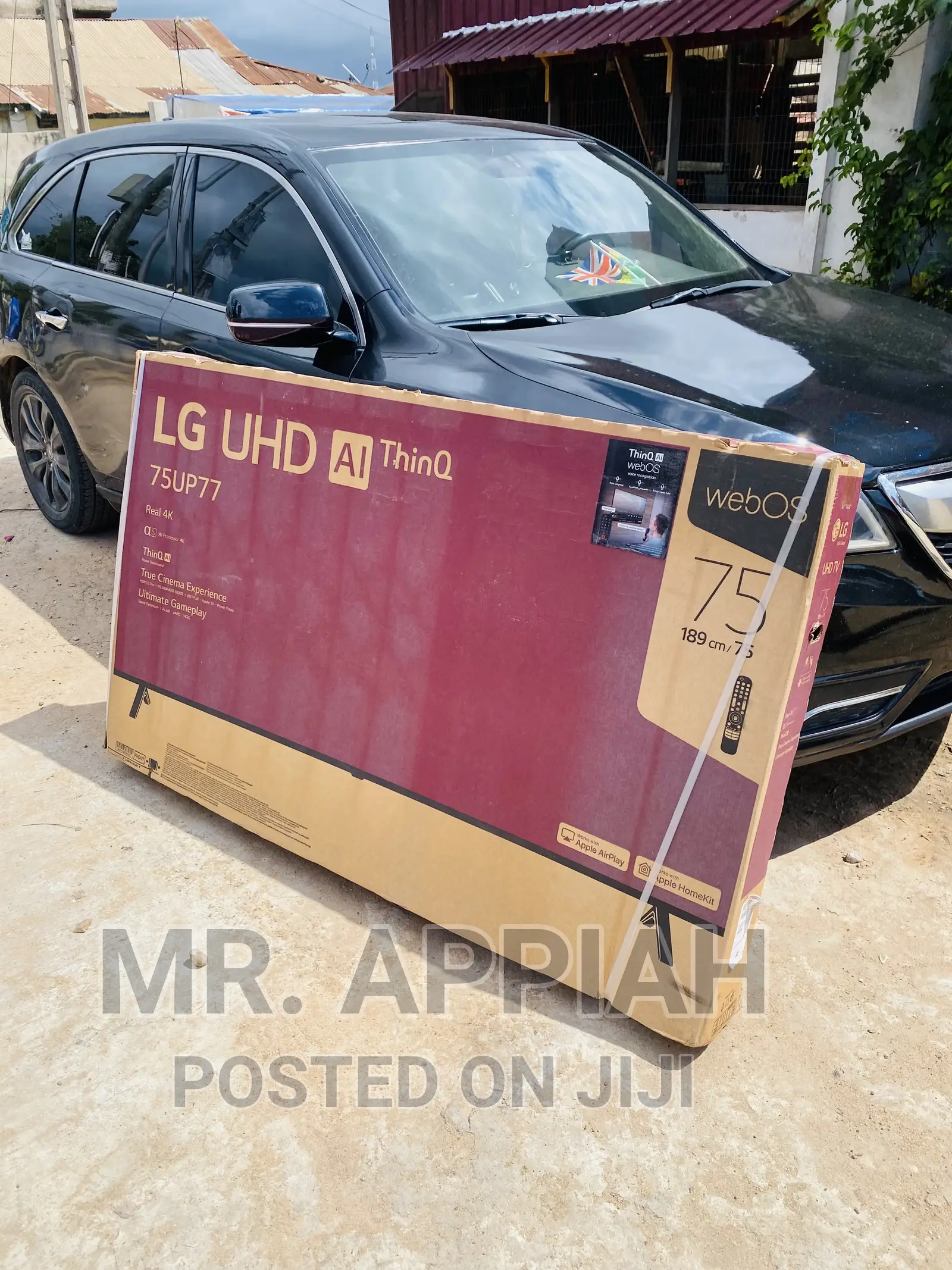 Elegant Black LG 75up7760 75inch Uhd Real LED Tv(Black).