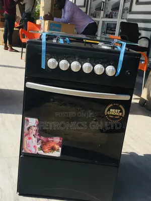 Fast 4 Gas Cooker Oven With Grill Volcano 50x50 Black 