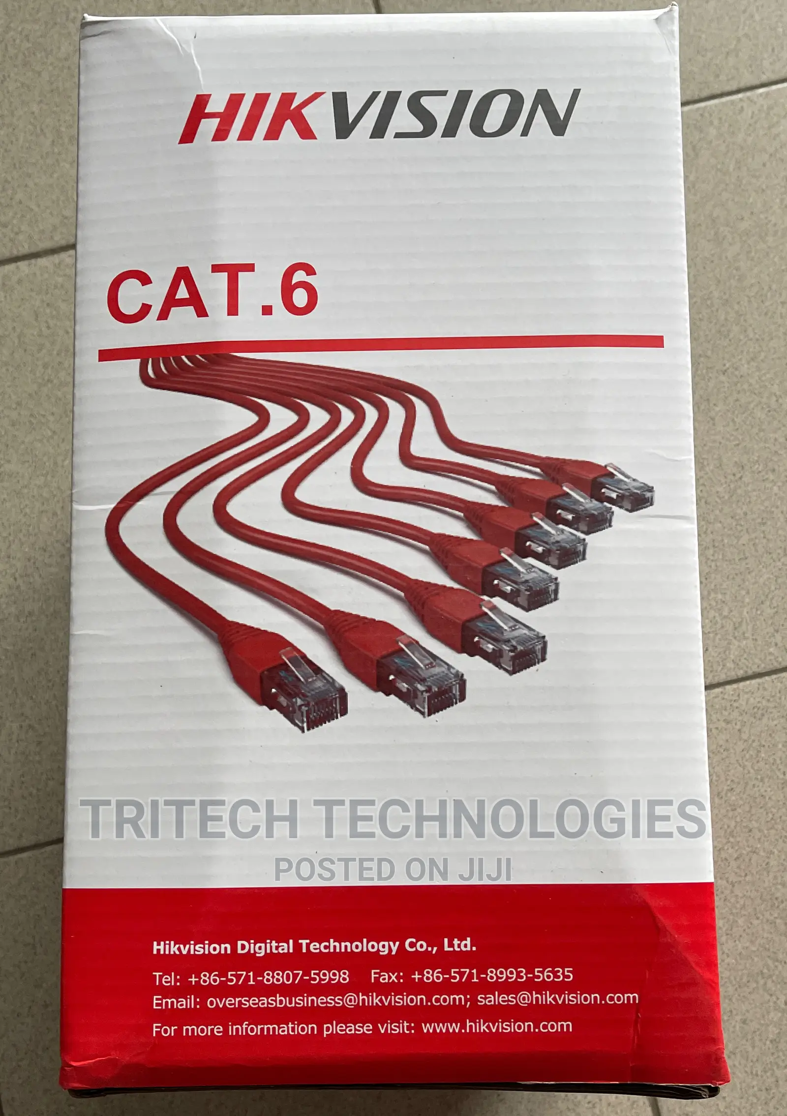 Hikvision CAT6 UP 305M Network Cable Solid Copper 24AWG