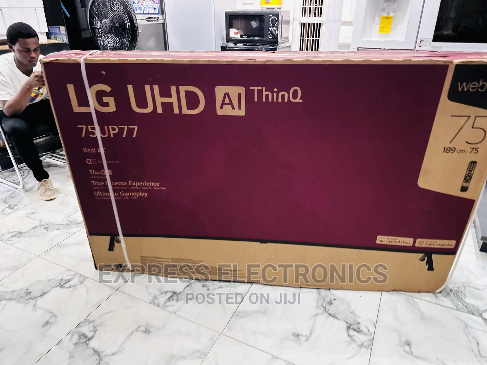 Crisper Dialogue UHD Smart Lg Tv  75”Up7760