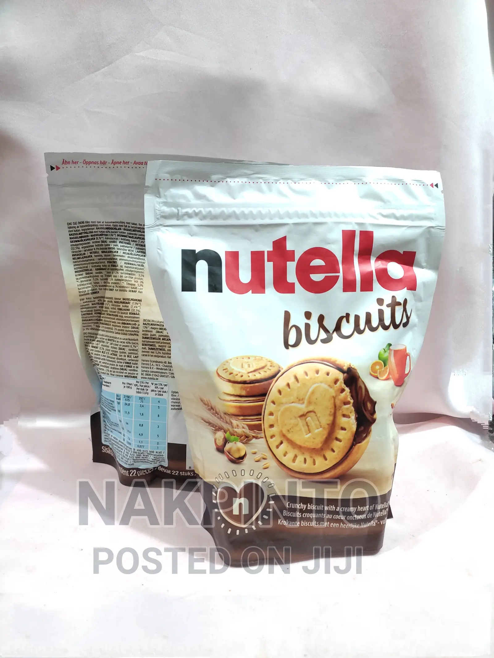 Nutella Biscuits Resealable Bag, McVites, Kitkat, M M Etc