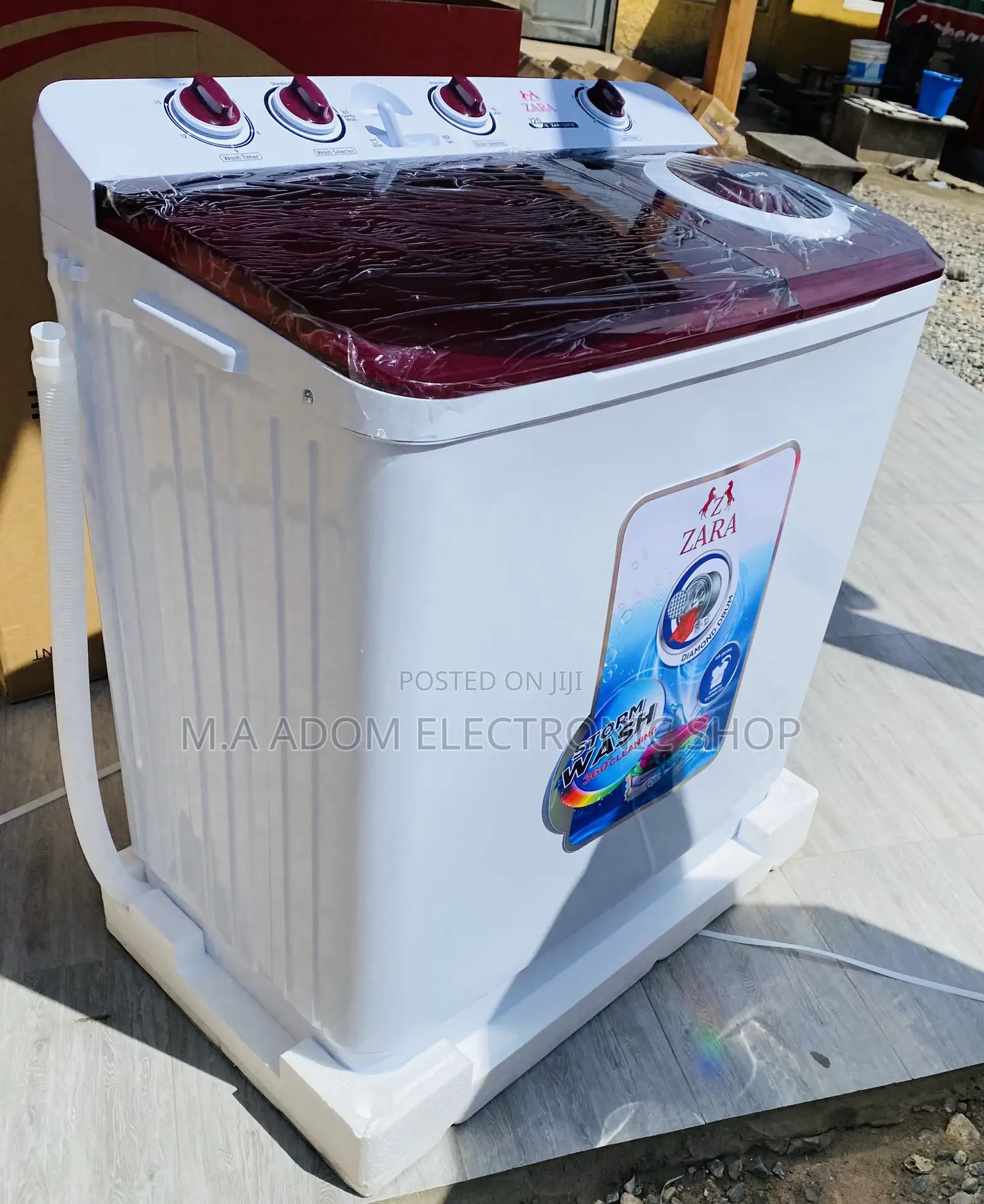 Authentic Zara 12kg Top Load Washing Machine(White) 