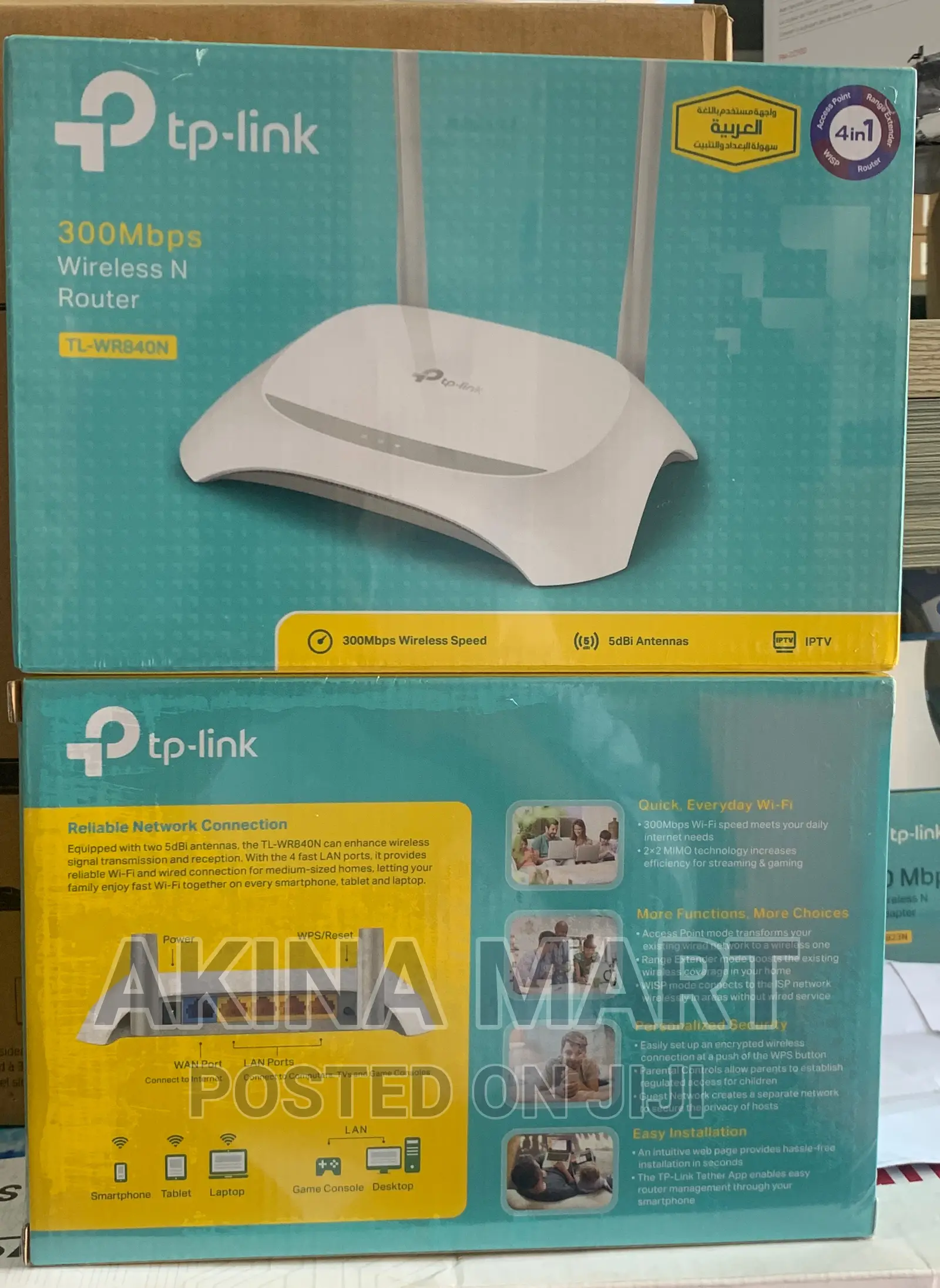Tp Link Router Tl-Wr840n 4in1 Access Point Router