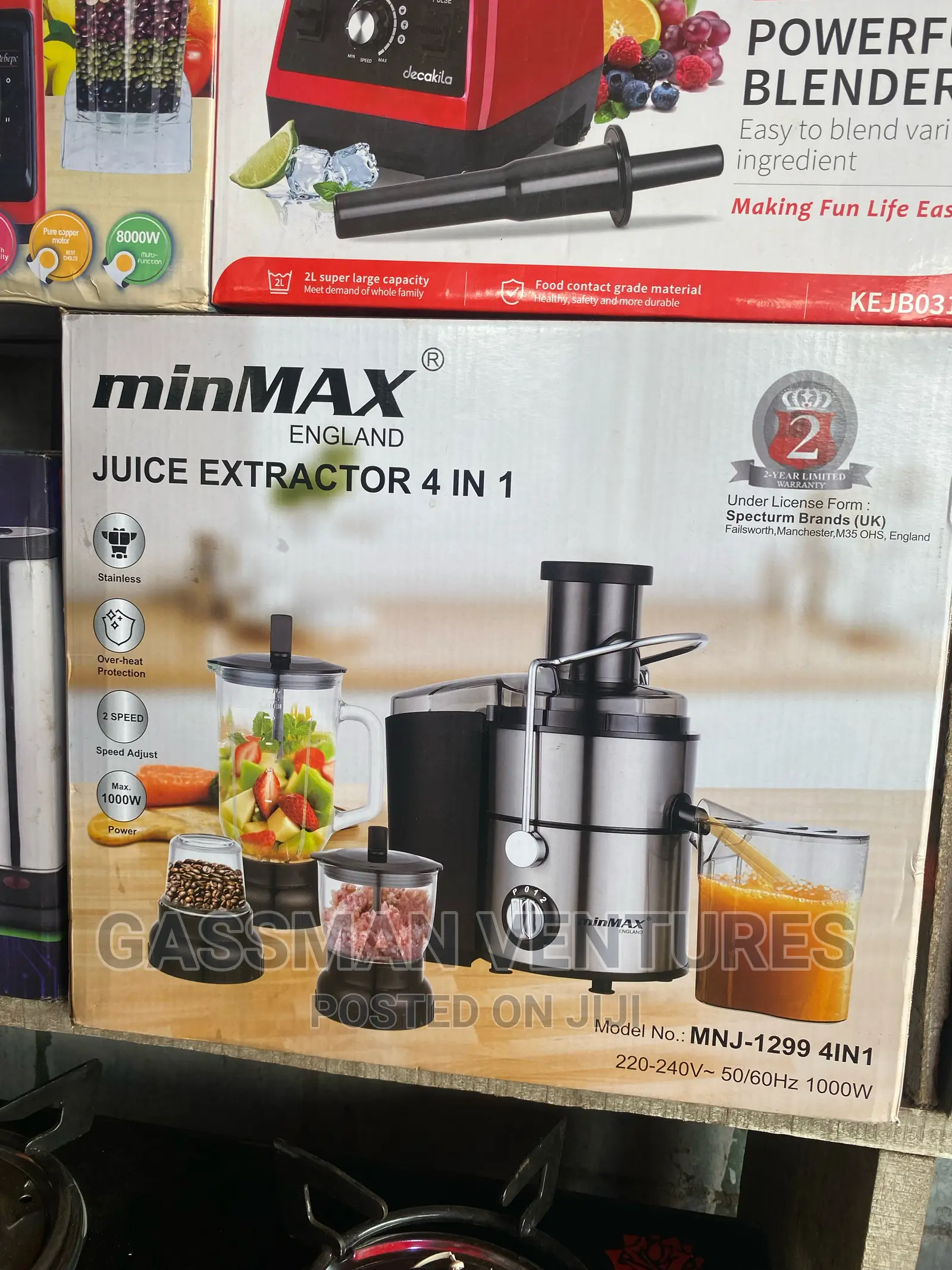 Minmax 4 in 1 Juice Extractor With Blender Food Processor