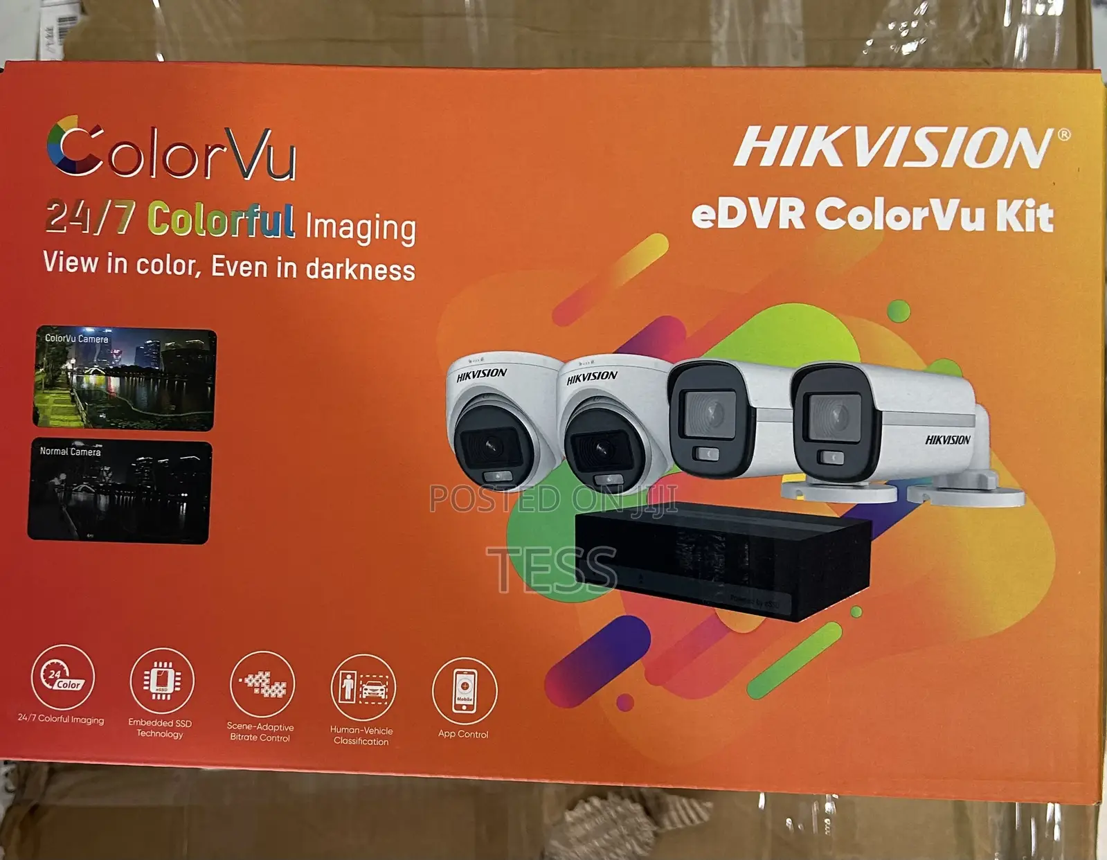 Hikvision 4ch 2MP Edvr Color Vu Kit With 500gb SSD