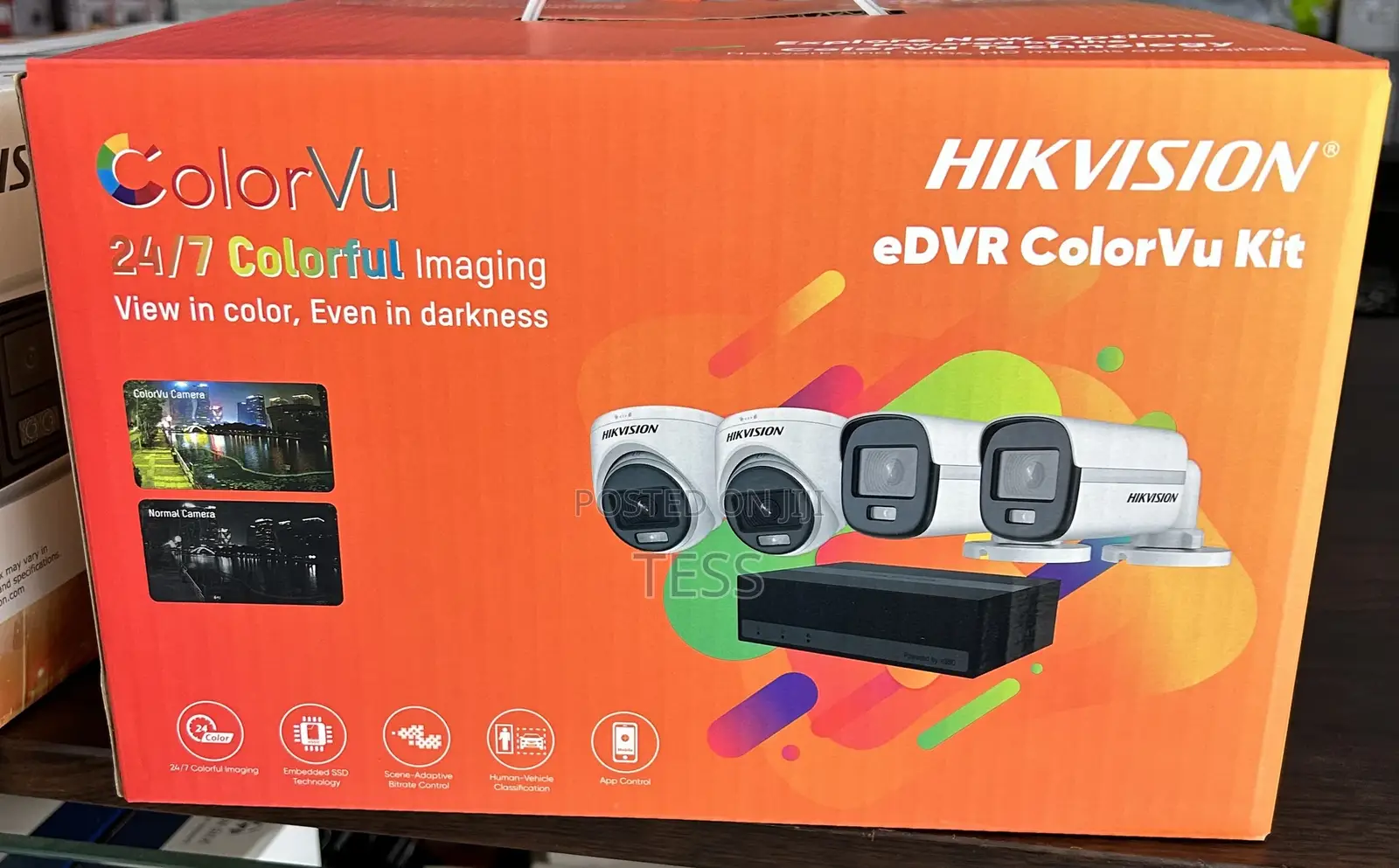 Hikvision 4ch 2MP Edvr Color Vu Kit With 500gb SSD