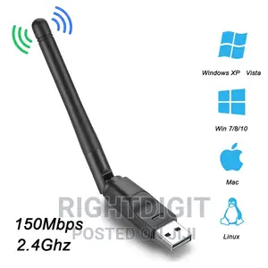 Photo - USB Wifi Adapter Antenna Receiver 150mbps Mini Wireless Dong