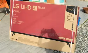 65 Inches Glossy UP77 Lg Smart UHD Slim LED Crystal Tv 