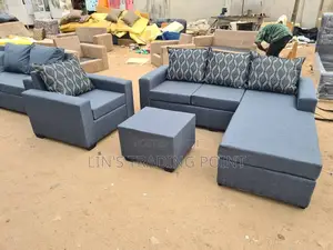 Quality L Shape Sofa Chair Set