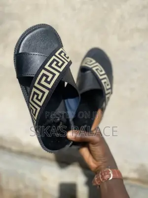 Black Fendi Slippers