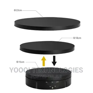 15/18/22cm 3 In1 360 Degree Electric Turntable With Remote