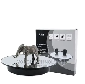 32cm Mirror 360degree Rotating Turntable Photo Display Stand